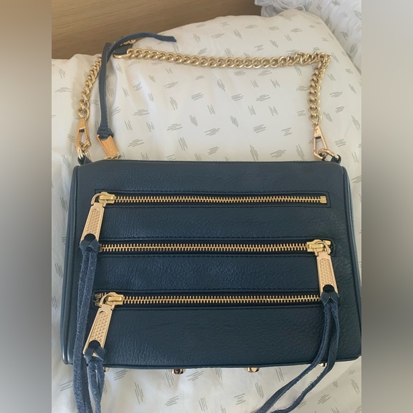 Rebecca minkoff navy three zip crossbody bag - Picture 7 of 9